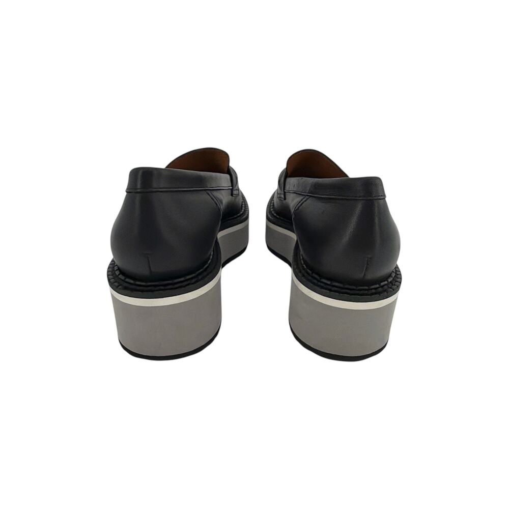 CLERGERIE Booster Leather Platform Loafers in Black 37 - Picture 5 of 13
